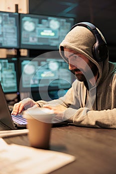 Thief developer breaking through security system