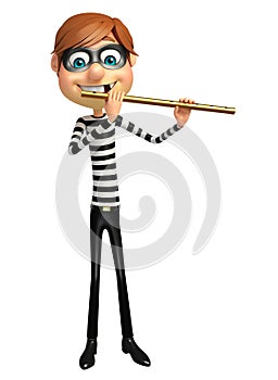 Thief with Flute