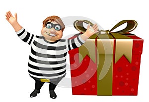 Thief with Gift box