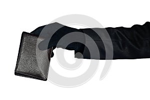 Thief hand grab wallet