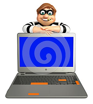 Thief with Laptop