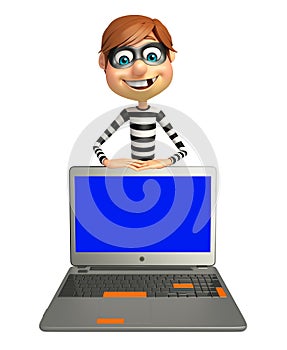 Thief with Laptop