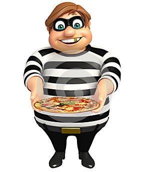 Thief with Pizza