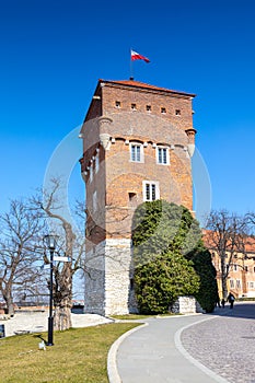 Thief Tower, royal castle Wawel, KrakÃÂ³w city, UNESCO, Poland photo