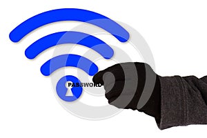 Thief WPA2 backdoor krack cybersecurity concept photo