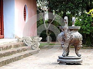 THIEN MU buddhism temple in world cultural heritage town: HUE city of VIETNAM