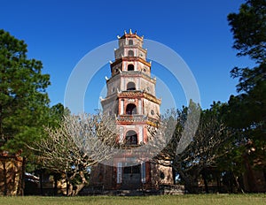 Thien Mu Pagoda, Hue, Vietnam. UNESCO World Heritage Site. photo