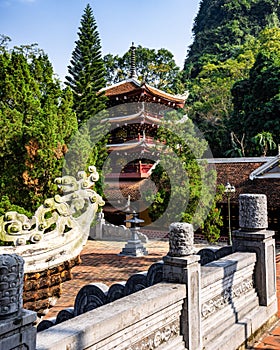 Thien Tru Temple near Perfume Pagoda, Vietnam, by Hanoi