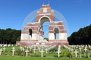 The Thiepval Memorial to the Missing of the Somme.