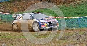 Thierry Neuville (BEL) driving is Citroen DS3 WRC