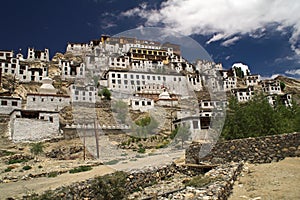 Thiksey buddhist monastery in Ladakh photo