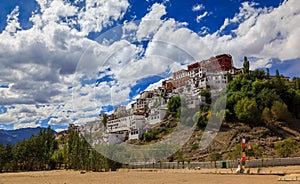 Thiksey Monastery or Thiksey Gompa, Leh Ladakh, Jammu and Kashmir, India photo