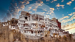 Thiksey Monastery, Thiksey Gompa Tibetan Buddhist monastery of the Yellow Hat, Ladakh, Jammu and Kashmir, India, Leh Ladakh ,
