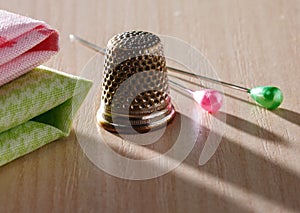 Thimble and pins