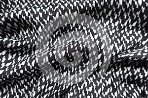 thin black and white rayon in soft folds