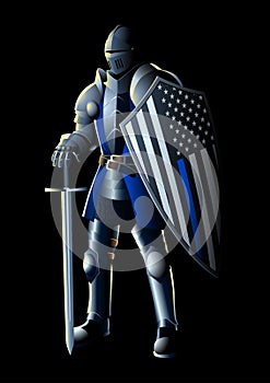 Thin Blue Line Knight