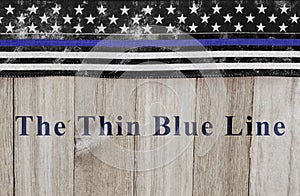The thin blue line message