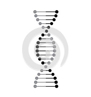 Thin line concept. DNA Icons set vector illustration. Polygonal DNA concept. Deoxyribonucleic Acid symbol. DNA vector.