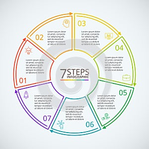 Thin line flat element for infographic.