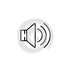 Thin line icons for Speaker,vector illustrations