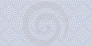 Thin line ornamental islamic background. Mashrabiya arabesque arabic seamless pattern grid. Abstract geometric textured photo