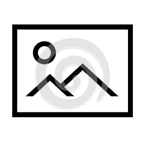 Thin line sharp vector icon / image, picture, photo