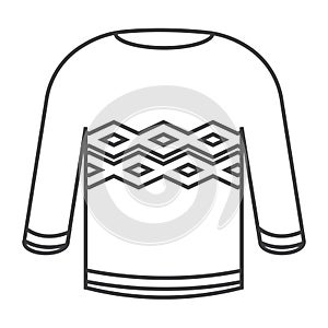 Thin line sweeter icon