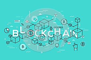 Thin line vector concept