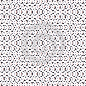 Thin Line Vector Geometric Zigzag Tile Rhombus Mesh  Grid Seamless Texture Digital Design Pattern Decoration Background