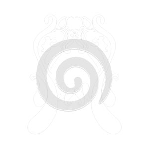 . Thin line on white. Wavy vector wallpaper.Vector Illustration of the gray pattern of lines abstract background.