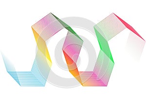 Thin lines form a repeating hexagonal pattern