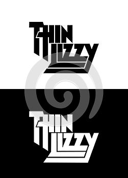 Thin Lizzy, famous hard rock, heavy metal band vector logo illustration. photo