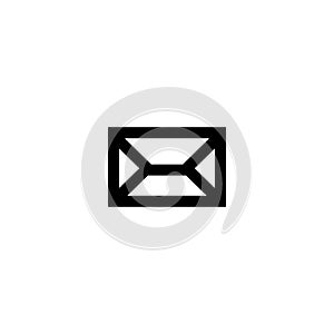 Thin Mail Envelope Icon Simple Line Style Vector Perfect Web and Mobile Illustration