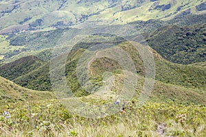 Of the thin mountain track in Brazil