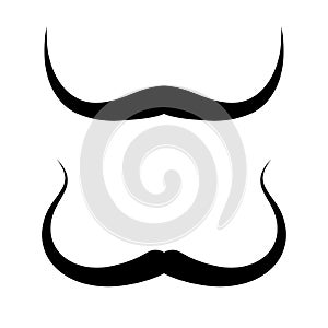 Thin moustache vector icon