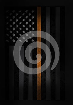 Thin orange line