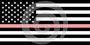 thin pink line flag