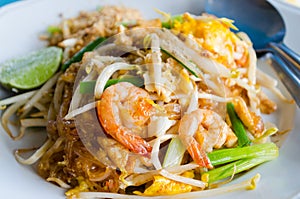 Thin rice noodles fried