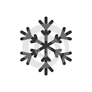 Thin snowflake icon