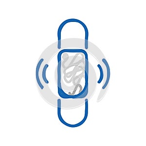 thin transparent scroll icon doodle illustration