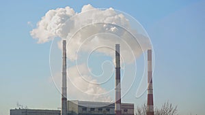 Thin tube power plants emit smoke