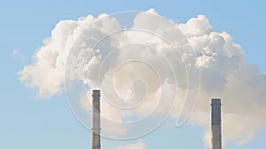 Thin tube power plants emit smoke