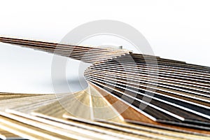 Thin wooden samples sheaf