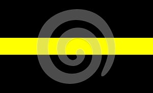 thin yellow line flag