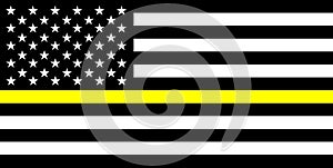 thin yellow line flag