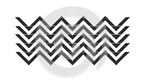Thin Zigzag Line Pattern, Abstract Dynamic Background, vector design Generative AI