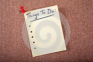 Things to Do List