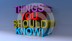 Things you should know on blue