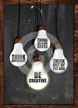 Think big , be creative photo