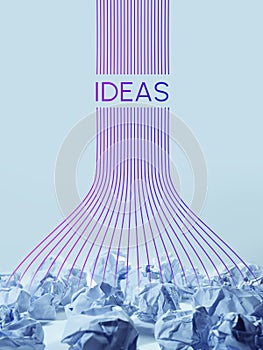 Think big Ideas inspiration and brainstorming concepts